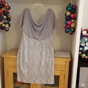 Jessica Howard Cape Sheath Dress